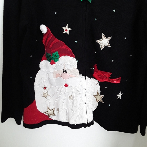 Womens Christmas Sweater Santa 14-16 - Picture 3 of 5